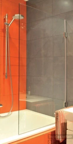 B&w-luxury Bagno Badwand 80x140cm. Chroom-helder Clean -Duravit Verkoop 10667