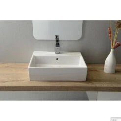 Wastafel Sapho Purity Rechthoekig 50x42 Cm Keramiek Wit -Duravit Verkoop 10pl50050 wastafel sapho purity rechthoekig 50x42 cm keramiek wit 2