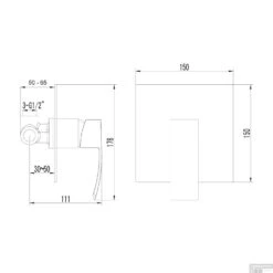 Douchekraan Inbouw Sapho Ginko Mengkraan Afbouwdeel 1-weg Chroom (incl. Inbouwdeel) -Duravit Verkoop 1101 41 douchekraan inbouw sapho ginko mengkraan afbouwdeel 1 weg chroom incl. inbouwdeel 2