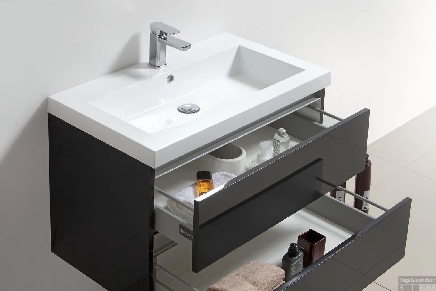 Badkamermeubelset Sanilux Trendline 60x47x50 Cm Light Wood 5 Badkamermeubelset Sanilux Trendline 60x47x50 Cm Light Wood - Afbeelding 5