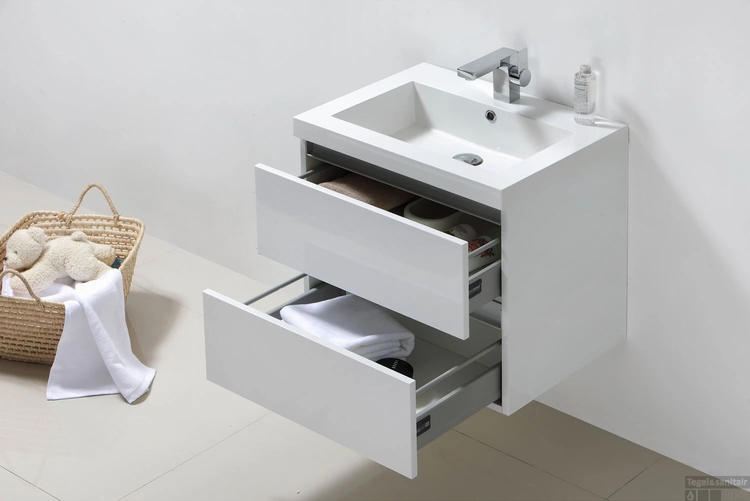 Badkamermeubelset Sanilux Trendline 60x47x50 Cm Light Wood 8 Badkamermeubelset Sanilux Trendline 60x47x50 Cm Light Wood - Afbeelding 8