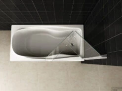 Badwand Wiesbaden Inklapbaar 100x140cm 6mm NANO Coating 9 Badwand Wiesbaden Inklapbaar 100x140cm 6mm NANO Coating -Duravit Verkoop 20.3895 1