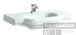 Laufen Lb3 Classic Meubelwastafel 85x52 Cm. Met 1 Kraangat Clean Coat Wit