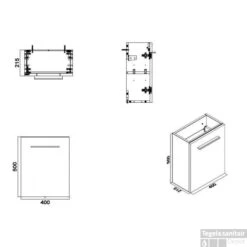 Fonteinkast Vision Met Hardstenen Fontein 40cm Grey Oak -Duravit Verkoop 38.3940 2 3