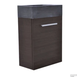 Fonteinkast Vision Met Hardstenen Fontein 40cm Grey Oak