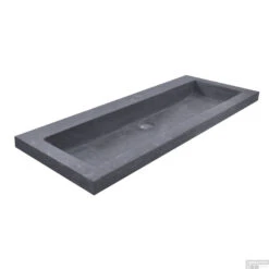 Wastafel Hardsteen Wiesbaden 100x46x5 Cm (1 Kraangat)
