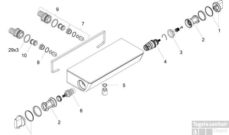 Hansgrohe Ecostat Select Douchethermostaat 15 Cm. Chroom 4 Hansgrohe Ecostat Select Douchethermostaat 15 Cm. Chroom - Afbeelding 4