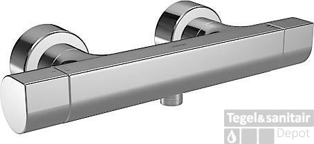 Hansa Tempra Style Douchethermostaat Sprong 151 Mm. Met S-kopp. Chroom 1 Hansa Tempra Style Douchethermostaat Sprong 151 Mm. Met S-kopp. Chroom