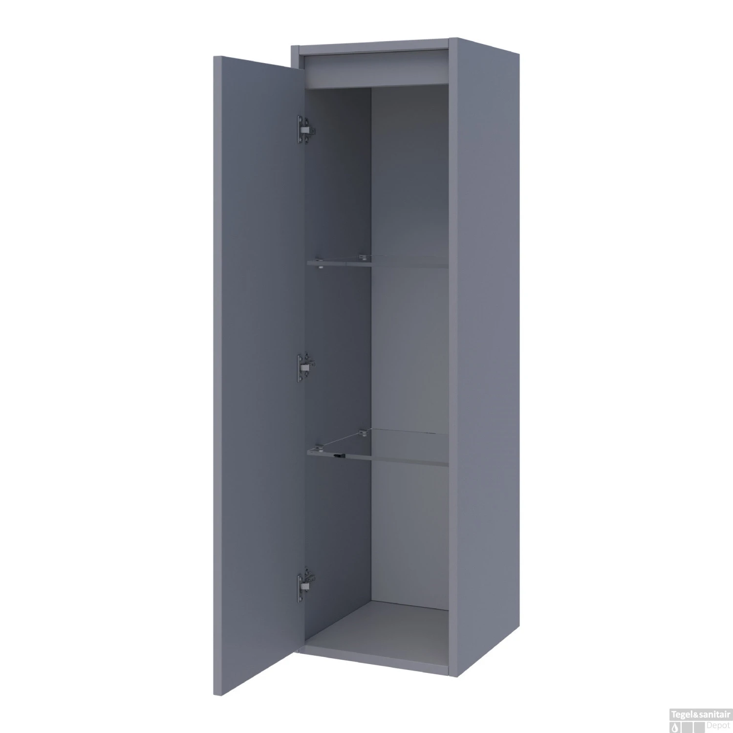 Hoge Kast NEXXT Exclusive Line Linksdraaiend 120x35x35 Cm Mat Grijs - Afbeelding 2