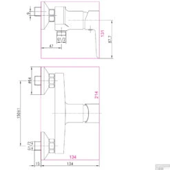 Douchekraan Allibert Vision Opbouw Mengkraan Chroom -Duravit Verkoop 822047 tech tech