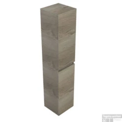 B&w-luxury Tasto Kast Hoog 35x35x170 Cm.met 2 Deuren Li. Of Re. Zilver Eiken