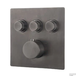 Afbouwdeel Inbouwthermostaat Wiesbaden Caral Klik Pro 3-weg Gunmetal