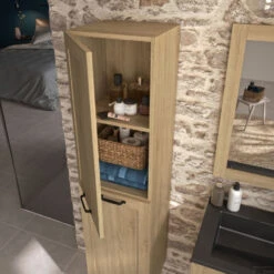 Allibert Kolomkast Cambridge 40 Cm Eik Hamilton -Duravit Verkoop allibert kolomkast cambridge 40 cm eik hamilton sfeer2