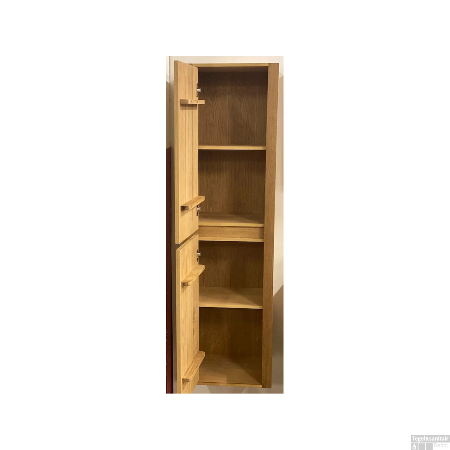 Badkamerkast Casajoy Oxford 40x30x160cm Naturel Eiken 2 Badkamerkast Casajoy Oxford 40x30x160cm Naturel Eiken - Afbeelding 2