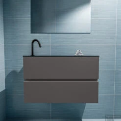 MONDIAZ ADA 80cm Toiletmeubel Dark Grey. LEX Wastafel Urban Links 1 Kraangat 8 MONDIAZ ADA 80cm Toiletmeubel Dark Grey. LEX Wastafel Urban Links 1 Kraangat -Duravit Verkoop badkamermeubel ada dark clay model lex urban front 0015