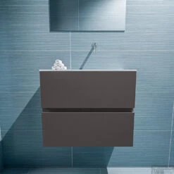 MONDIAZ ADA 60cm Toiletmeubel Dark Grey. LEX Wastafel Talc Rechts Zonder Kraangat 8 MONDIAZ ADA 60cm Toiletmeubel Dark Grey. LEX Wastafel Talc Rechts Zonder Kraangat -Duravit Verkoop badkamermeubel ada dark grey model lex talc front 0012