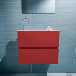 MONDIAZ ADA 60cm Toiletmeubel Fire. LEX Wastafel Talc Links 1 Kraangat 8 MONDIAZ ADA 60cm Toiletmeubel Fire. LEX Wastafel Talc Links 1 Kraangat -Duravit Verkoop badkamermeubel ada fire model lex talc front 0009