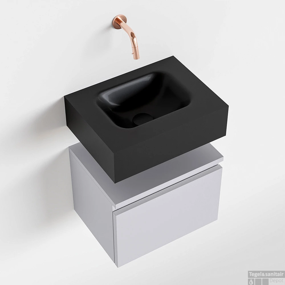 MONDIAZ ANDOR 40cm Toiletmeubel Cale. LEX 40cm Wastafel Urban Midden Geen Kraangat 1 MONDIAZ ANDOR 40cm Toiletmeubel Cale. LEX 40cm Wastafel Urban Midden Geen Kraangat