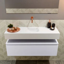 MONDIAZ ANDOR 100cm Toiletmeubel Cale. LEX 100cm Wastafel Talc Midden Geen Kraangat 8 MONDIAZ ANDOR 100cm Toiletmeubel Cale. LEX 100cm Wastafel Talc Midden Geen Kraangat -Duravit Verkoop badkamermeubel andor clay model lex vrijhangend talc front 0024