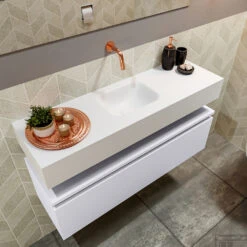 MONDIAZ ANDOR 100cm Toiletmeubel Cale. LEX 100cm Wastafel Talc Midden Geen Kraangat 7 MONDIAZ ANDOR 100cm Toiletmeubel Cale. LEX 100cm Wastafel Talc Midden Geen Kraangat -Duravit Verkoop badkamermeubel andor clay model lex vrijhangend talc sidetop 0024