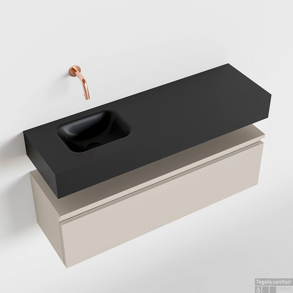 MONDIAZ ANDOR 100cm Toiletmeubel Linen. LEX 100cm Wastafel Urban Links Geen Kraangat 1 MONDIAZ ANDOR 100cm Toiletmeubel Linen. LEX 100cm Wastafel Urban Links Geen Kraangat