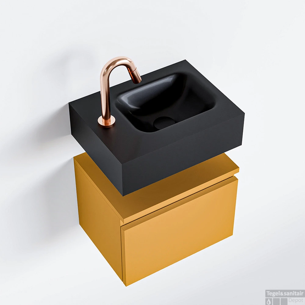 MONDIAZ ANDOR 40cm Toiletmeubel Ocher. LEX 40cm Wastafel Urban Rechts 1 Kraangat 1 MONDIAZ ANDOR 40cm Toiletmeubel Ocher. LEX 40cm Wastafel Urban Rechts 1 Kraangat