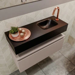 MONDIAZ ANDOR 80cm Toiletmeubel Smoke. LEX 80cm Wastafel Urban Rechts 1 Kraangat 7 MONDIAZ ANDOR 80cm Toiletmeubel Smoke. LEX 80cm Wastafel Urban Rechts 1 Kraangat -Duravit Verkoop badkamermeubel andor smoke model lex vrijhangend urban sidetop 0019