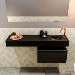 MONDIAZ ANDOR 60cm Toiletmeubel Urban. LEX 120cm Wastafel Urban Rechts 1 Kraangat -Duravit Verkoop badkamermeubel andor urban model eden urban front 00041