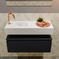 MONDIAZ ANDOR 80cm Toiletmeubel Urban. LEX 80cm Wastafel Talc Links 1 Kraangat 8 MONDIAZ ANDOR 80cm Toiletmeubel Urban. LEX 80cm Wastafel Talc Links 1 Kraangat -Duravit Verkoop badkamermeubel andor urban model lex vrijhangend talc front 0015