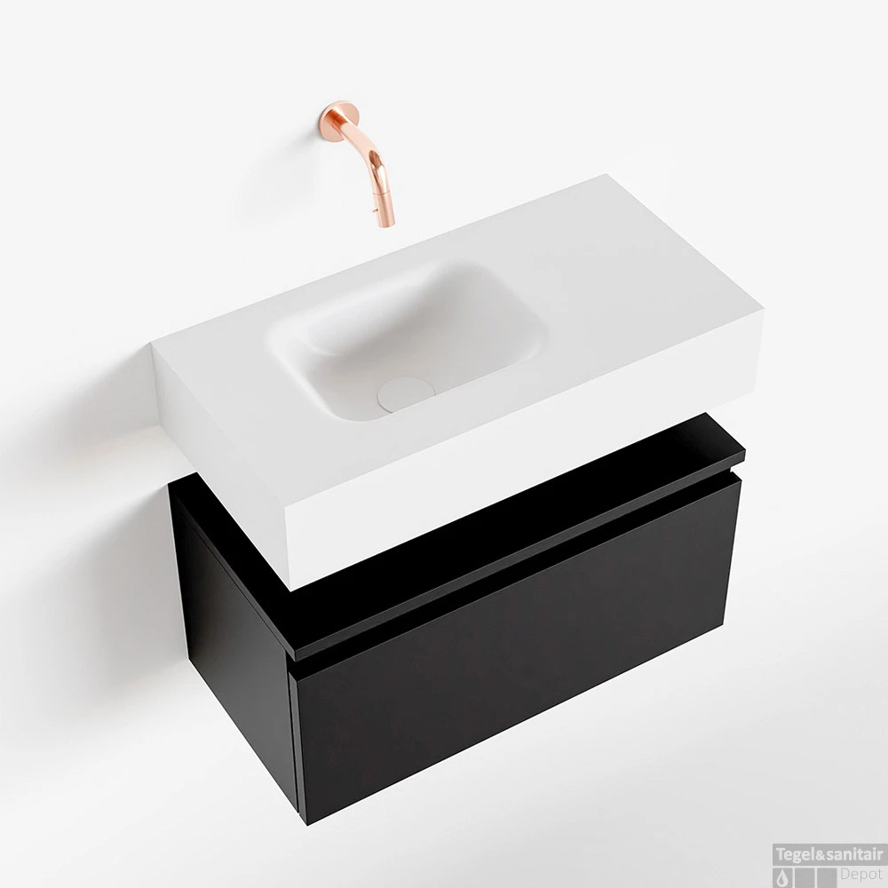 MONDIAZ ANDOR 60cm Toiletmeubel Urban. LEX 60cm Wastafel Talc Links Geen Kraangat 1 MONDIAZ ANDOR 60cm Toiletmeubel Urban. LEX 60cm Wastafel Talc Links Geen Kraangat