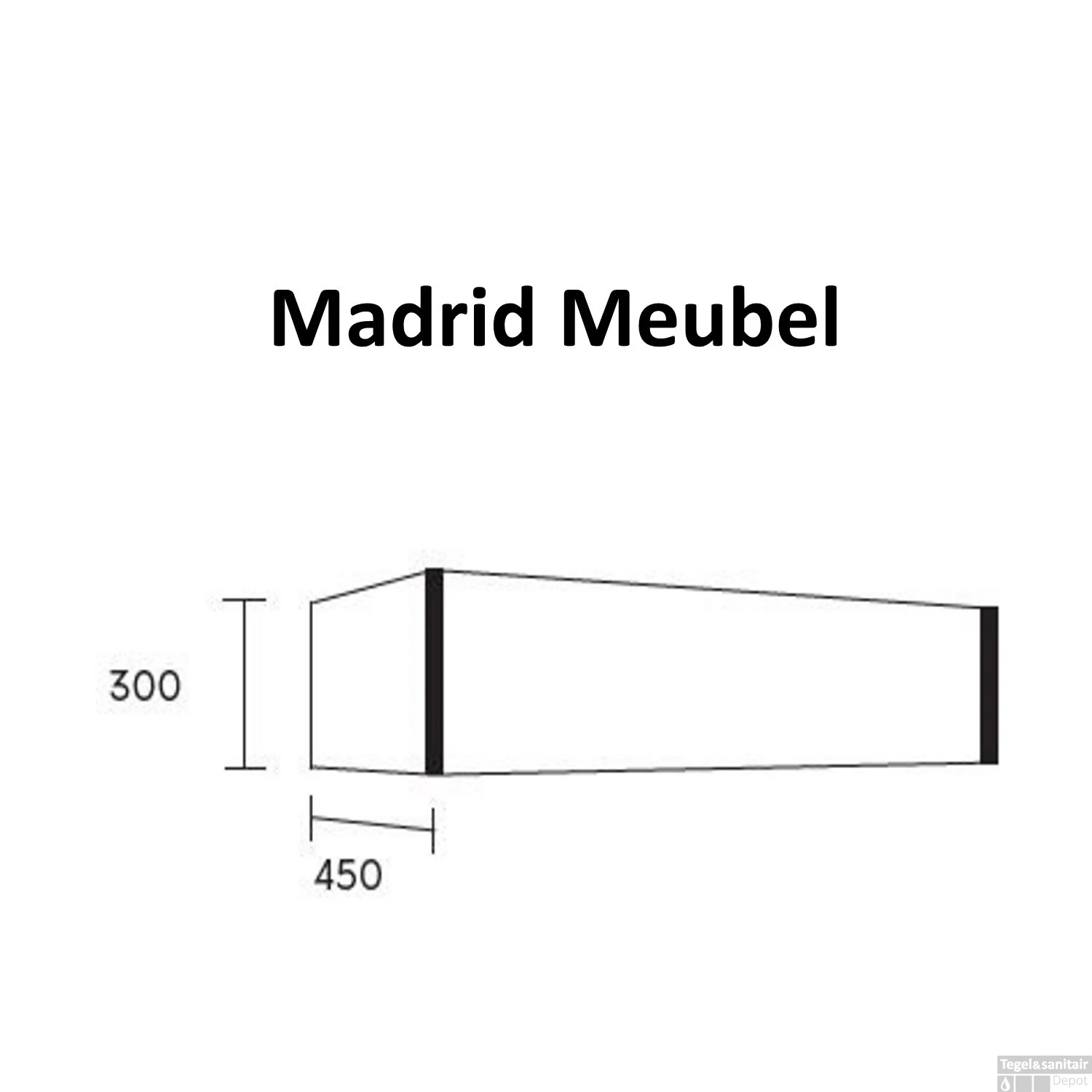 Badkamermeubel BWS Madrid Wit 60x45x30 Cm Mat Witte Solid Surface Wastafel (0 Kraangaten) - Afbeelding 5