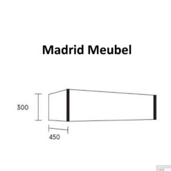 Badkamermeubel BWS Madrid Antraciet 100x45x30 Cm Mat Witte Solid Surface Wastafel (1 Kraangat) -Duravit Verkoop badkamermeubel bws madrid 60 tm 150 cm tech 1 7