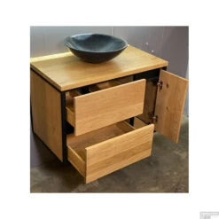 Badkamermeubel Casajoy Wood 80x48x55 Cm Eiken -Duravit Verkoop badkamermeubel casajoy wood 80x48x55 cm eiken detail4