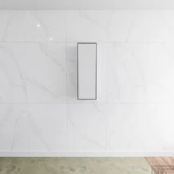 Kolomkast Mondiaz LAGOM 90cm Opbouw Linksdraaiend Mat Zwart