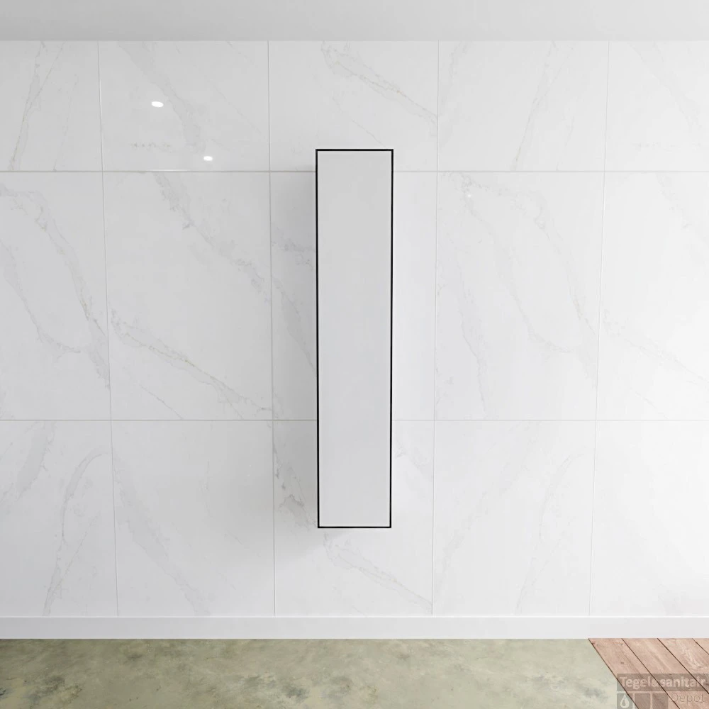 Kolomkast Mondiaz LAGOM 150cm Opbouw Linksdraaiend Mat Zwart 1 Kolomkast Mondiaz LAGOM 150cm Opbouw Linksdraaiend Mat Zwart