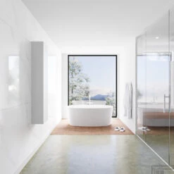 Kolomkast Mondiaz LAGOM 150cm Opbouw Linksdraaiend Mat Wit 6 Kolomkast Mondiaz LAGOM 150cm Opbouw Linksdraaiend Mat Wit -Duravit Verkoop badkamermeubel met solid surface wastafel model lagom side white 00006