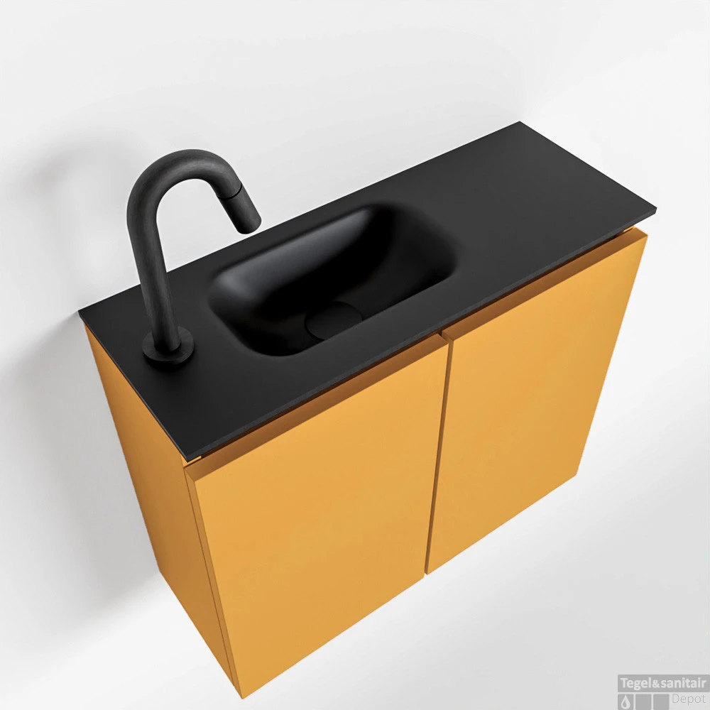 MONDIAZ TURE 60cm Toiletmeubel Ocher. EDEN Wastafel Urban Links 1 Kraangat 1 MONDIAZ TURE 60cm Toiletmeubel Ocher. EDEN Wastafel Urban Links 1 Kraangat