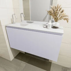 MONDIAZ OLAN 100cm Toiletmeubel Cale. LEX Wastafel Talc Links 1 Kraangat 8 MONDIAZ OLAN 100cm Toiletmeubel Cale. LEX Wastafel Talc Links 1 Kraangat -Duravit Verkoop badkamermeubel olan cale model lex talc mid 0021