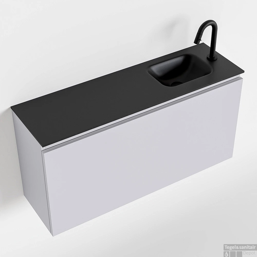 MONDIAZ OLAN 100cm Toiletmeubel Cale. LEX Wastafel Urban Rechts 1 Kraangat 1 MONDIAZ OLAN 100cm Toiletmeubel Cale. LEX Wastafel Urban Rechts 1 Kraangat