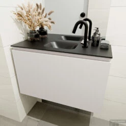 MONDIAZ OLAN 80cm Toiletmeubel Linen. LEX Wastafel Urban Midden 1 Kraangat 8 MONDIAZ OLAN 80cm Toiletmeubel Linen. LEX Wastafel Urban Midden 1 Kraangat -Duravit Verkoop badkamermeubel olan linen model lex urban mid 0013