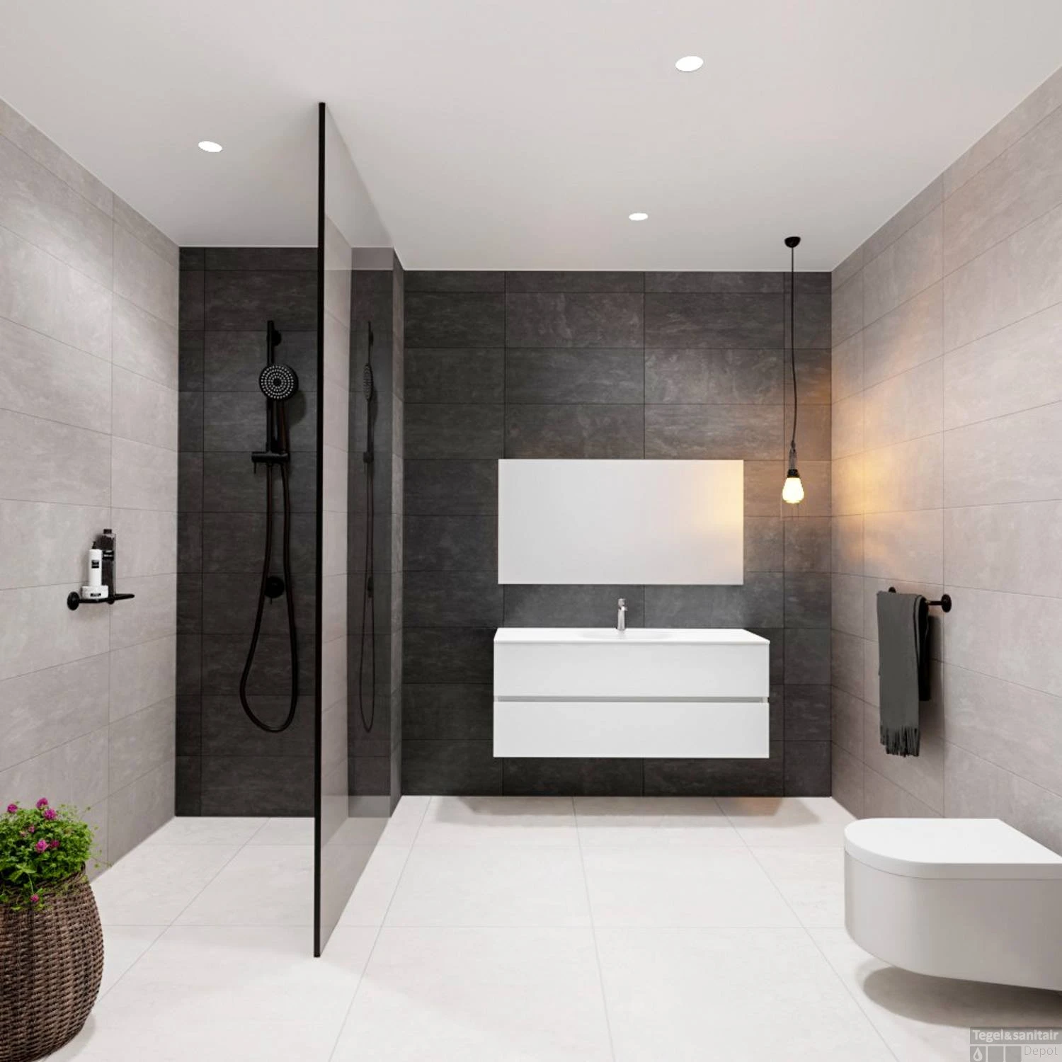 Badkamermeubel Solid Surface BWS Stockholm 120x46 Cm Midden Mat Wit (met 1 Kraangat) - Afbeelding 5