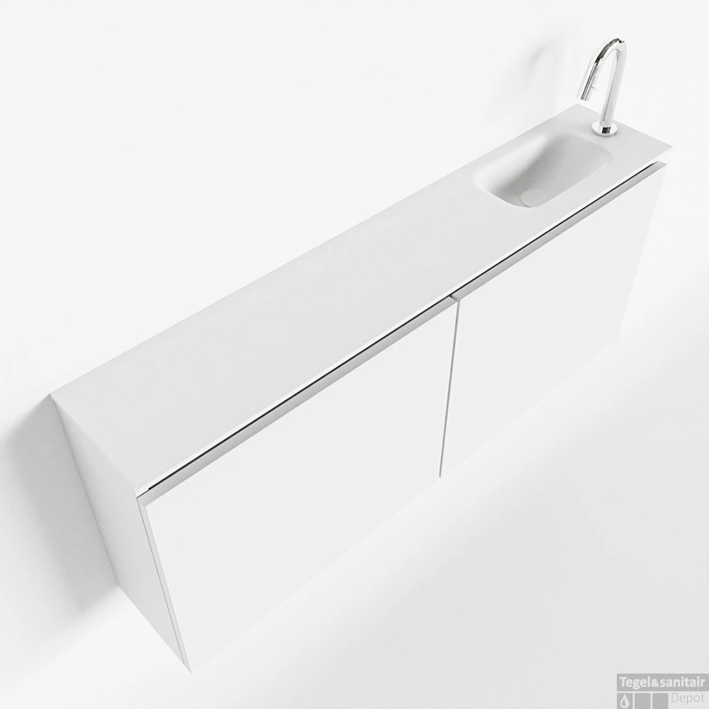 MONDIAZ TURE 120cm Toiletmeubel Talc. EDEN Wastafel Talc Rechts 1 Kraangat 1 MONDIAZ TURE 120cm Toiletmeubel Talc. EDEN Wastafel Talc Rechts 1 Kraangat