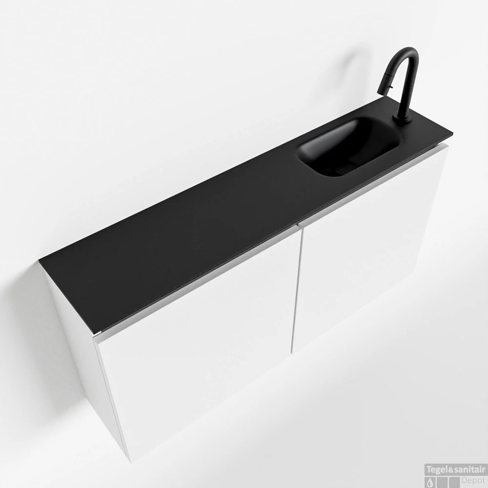 MONDIAZ TURE 100cm Toiletmeubel Talc. EDEN Wastafel Urban Rechts 1 Kraangat 1 MONDIAZ TURE 100cm Toiletmeubel Talc. EDEN Wastafel Urban Rechts 1 Kraangat