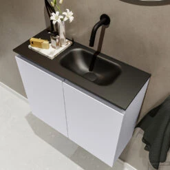 MONDIAZ TURE 60cm Toiletmeubel Cale. EDEN Wastafel Urban Rechts Geen Kraangat -Duravit Verkoop badkamermeubel ture cale model eden urban sidetop 0012