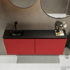 MONDIAZ TURE 120cm Toiletmeubel Fire. EDEN Wastafel Urban Links Geen Kraangat -Duravit Verkoop badkamermeubel ture fire model eden urban top 0028