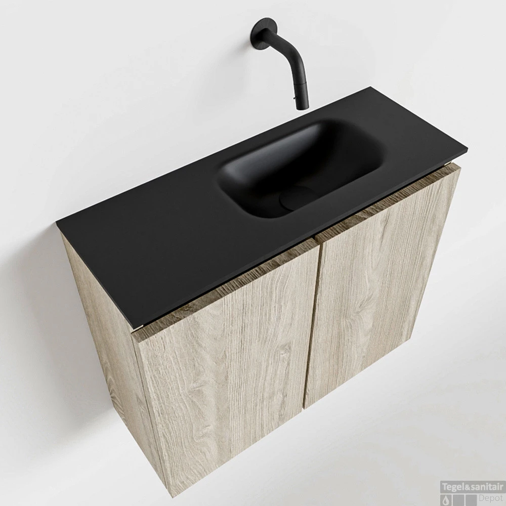 MONDIAZ TURE 60cm Toiletmeubel Light Brown Grey. EDEN Wastafel Urban Rechts Geen Kraangat 1 MONDIAZ TURE 60cm Toiletmeubel Light Brown Grey. EDEN Wastafel Urban Rechts Geen Kraangat