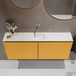 MONDIAZ TURE 120cm Toiletmeubel Ocher. EDEN Wastafel Talc Midden Geen Kraangat 8 MONDIAZ TURE 120cm Toiletmeubel Ocher. EDEN Wastafel Talc Midden Geen Kraangat -Duravit Verkoop badkamermeubel ture ocher model eden talc top 0026