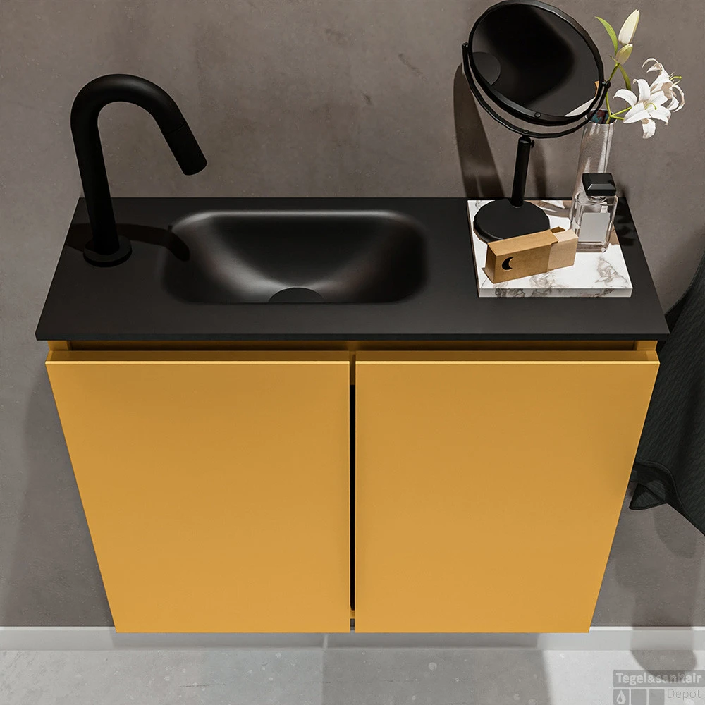 MONDIAZ TURE 60cm Toiletmeubel Ocher. EDEN Wastafel Urban Links 1 Kraangat 4 MONDIAZ TURE 60cm Toiletmeubel Ocher. EDEN Wastafel Urban Links 1 Kraangat - Afbeelding 4