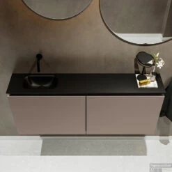 MONDIAZ TURE 120cm Toiletmeubel Smoke. EDEN Wastafel Urban Links Geen Kraangat -Duravit Verkoop badkamermeubel ture smoke model eden urban top 0028