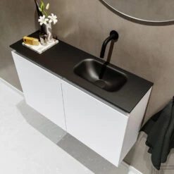 MONDIAZ TURE 80cm Toiletmeubel Talc. EDEN Wastafel Urban Rechts Geen Kraangat -Duravit Verkoop badkamermeubel ture talc model eden urban sidetop 0018